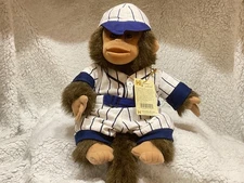 Vintage 1994 Hosung Julius Junior Monkey Puppet Baseball Outfit Squeaker Works
