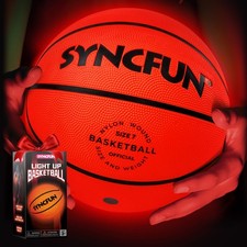 Glow in The Dark Basketball Size 7, Light Up Basketball for Night Games, Cool...