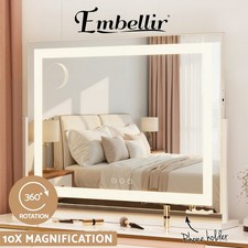 Embellir Makeup Mirror 80x65cm Hollywood Vanity Mirrors w/ LED Light White Frame