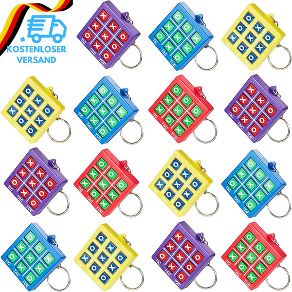 Tic Tac Toe SchlüSselanhäNger FüR Kinder Tic Tac Toe Mitgebsel Kindergeburtstag-image