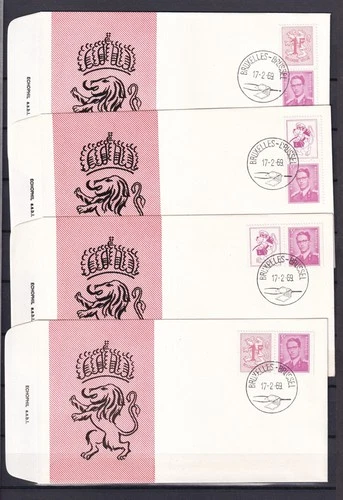 [LG78024] Belgium N°1484/1485FDC Royalty First Day Cover COB € 37,50 SUPERB