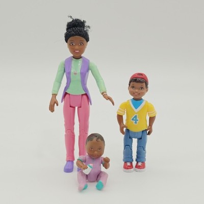Fisher-Price Loving Family Dollhouse 2002 African American Boy - Baby -  Mom Lot