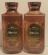 DISNEY PRINCESS MOANA BODY WASH SHOWER GEL 10 OZ X 2 BATH BODY WORKS NEW LOT