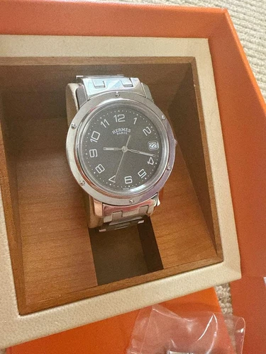 HERMÈS Orologio HERMES Clipper Quarzo Colore: Argento Pezzo Nero