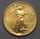 1986 Gold American $25 Eagle.  1/2  troy oz.