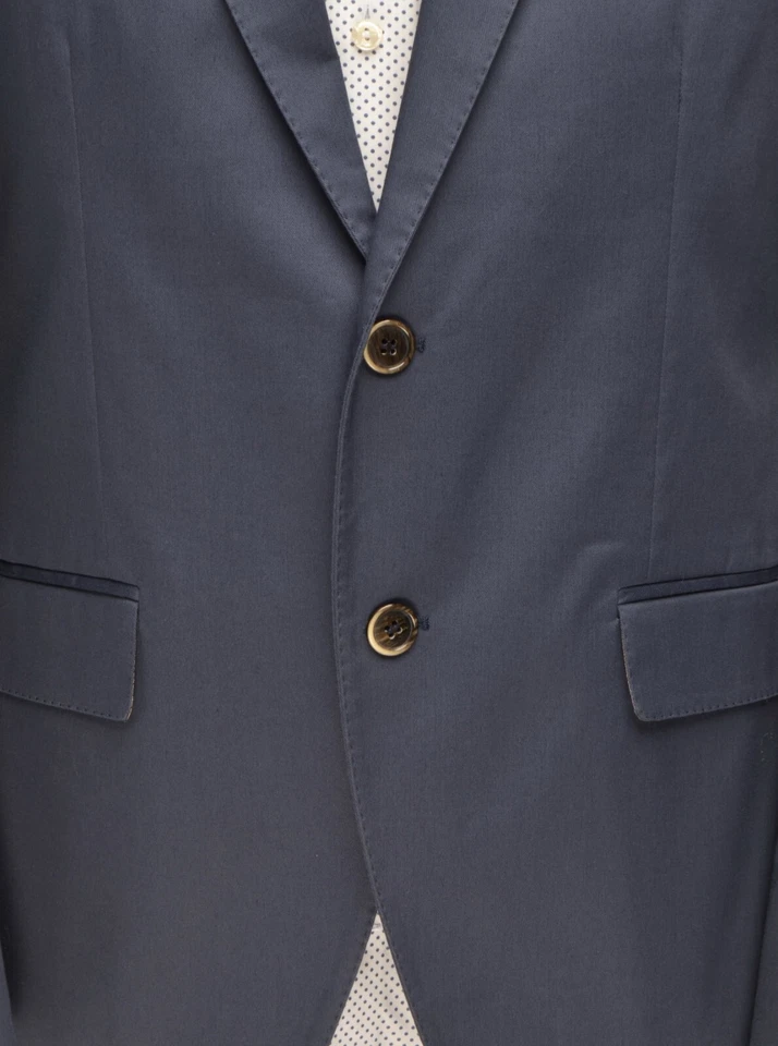 Men's HACKETT Mayfair Blue Cotton Stretch 2Btn Blazer IT 52R / UK,US 42R VGC - Image 4 of 4