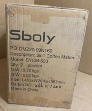 Sboly 3-in-1 Coffee MachineTea and Coffee Maker for K-CupGround Coffee and Tea