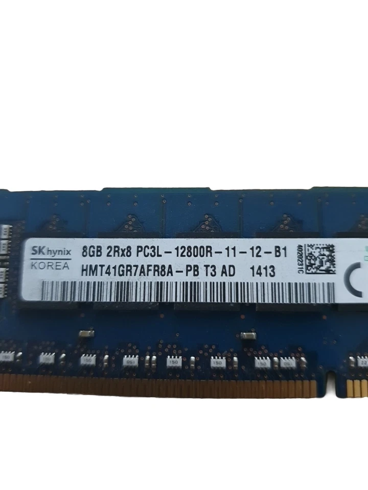 HMT41GR7AFR8A-PB SK-Hynix 8GB 2Rx8 PC3L-12800R 1600MHz 1.35V Reg Server Memory - Image 2 of 4