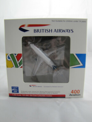 400 Aviation Boeing 737-200 - British Airways - G-BGDR - mit Ständer - 1:400  