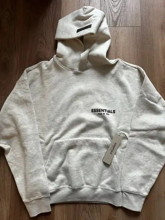 DS Essentials FOG light oatmeal grey gray hoodie Sz XXL FW22 SS22 FEAR GOD