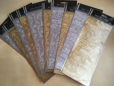 10er Pack Weihnachten Peel Off 5 Silber und 5 Gold