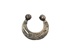 Antique Cossaks Eearring Silver 84 Russian Empire  19th century 