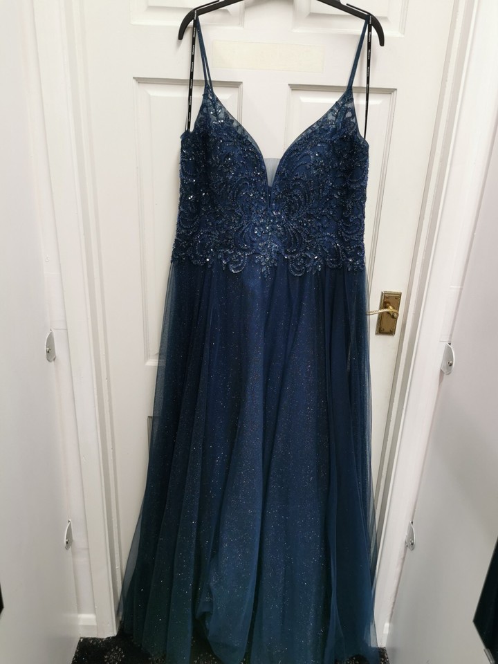 Mascara Mc119013 size 20 forest green Evening dress sparkle tulle NWT