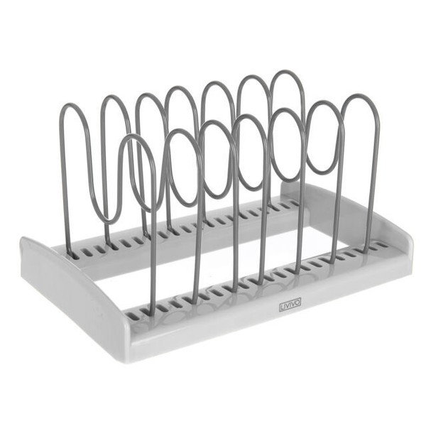 LIVIVO LH2621 Saucepan Lid Rack Silver for sale online eBay