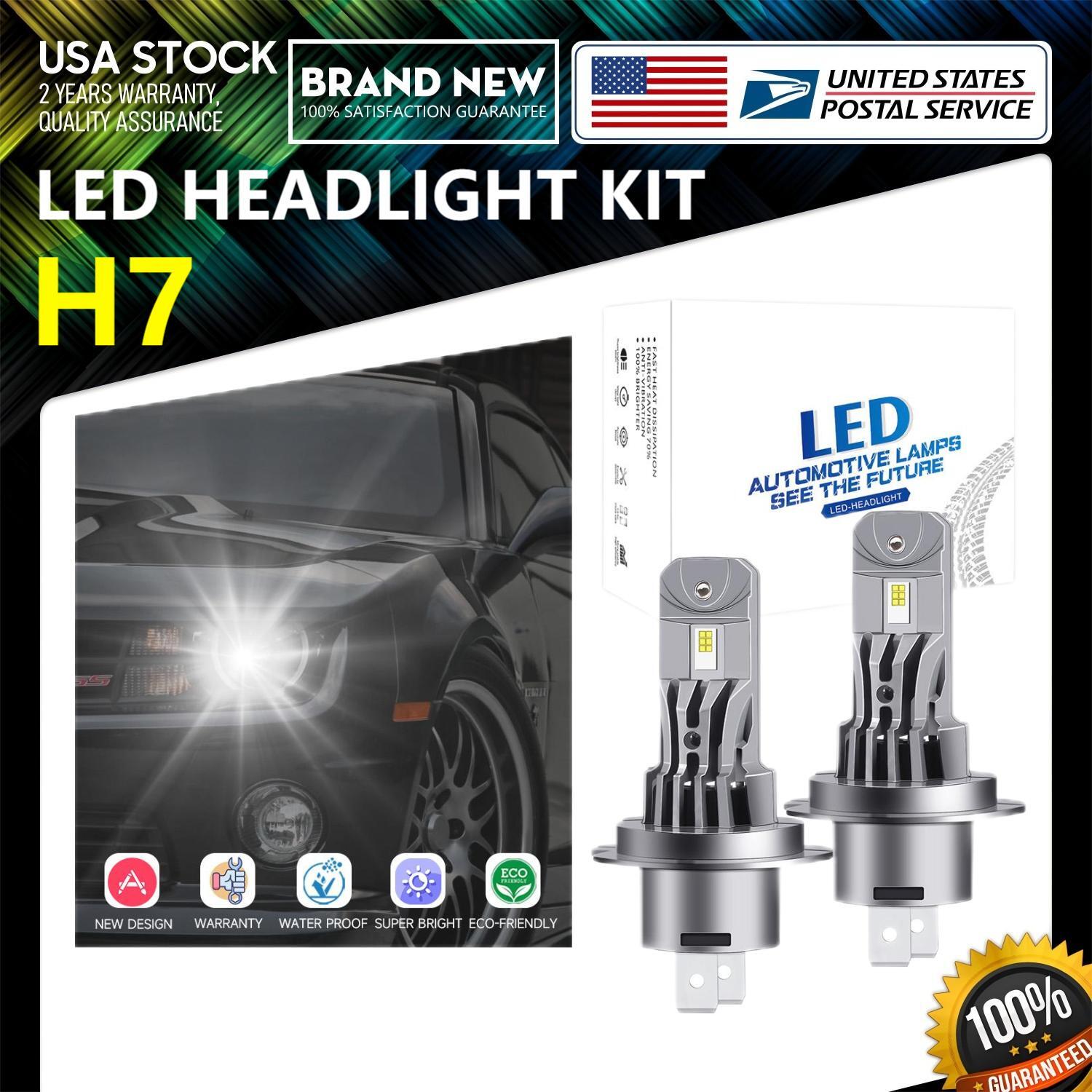 H7 LED Headlight Bulb Car High/Low Beam Kit 6000K For Chrysler Pacifica 04-06