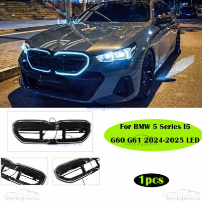 For BMW 5 Series I5 G60 G61 2024-2025 LED Gloss Black M60 Car