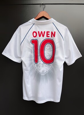 Vintage Fan shirt England Michael Owen 10 Football Kit Soccer
