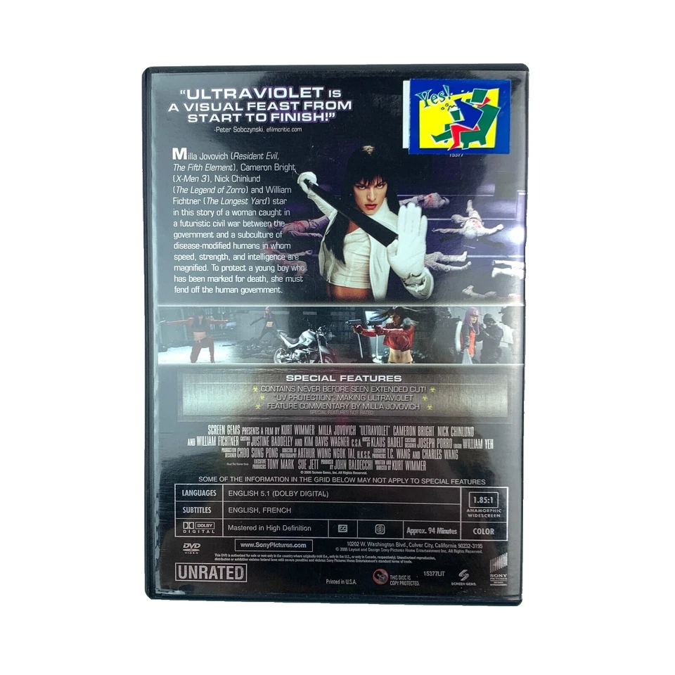 Ultraviolet (DVD, 2006) Milla Jovovich — 第 4/4 张图片