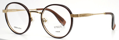 GIGI STUDIOS Mendel 6782/3 Gold Brown Unisex Round Eyeglasses 50-23-145 B:46