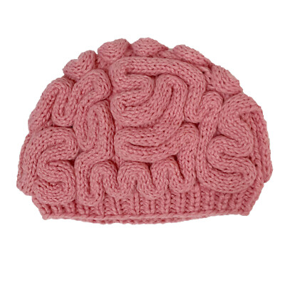 BIBITIME Halloween Horrible Brain Knitted Hat Funny Cosplay Handmade Beanie