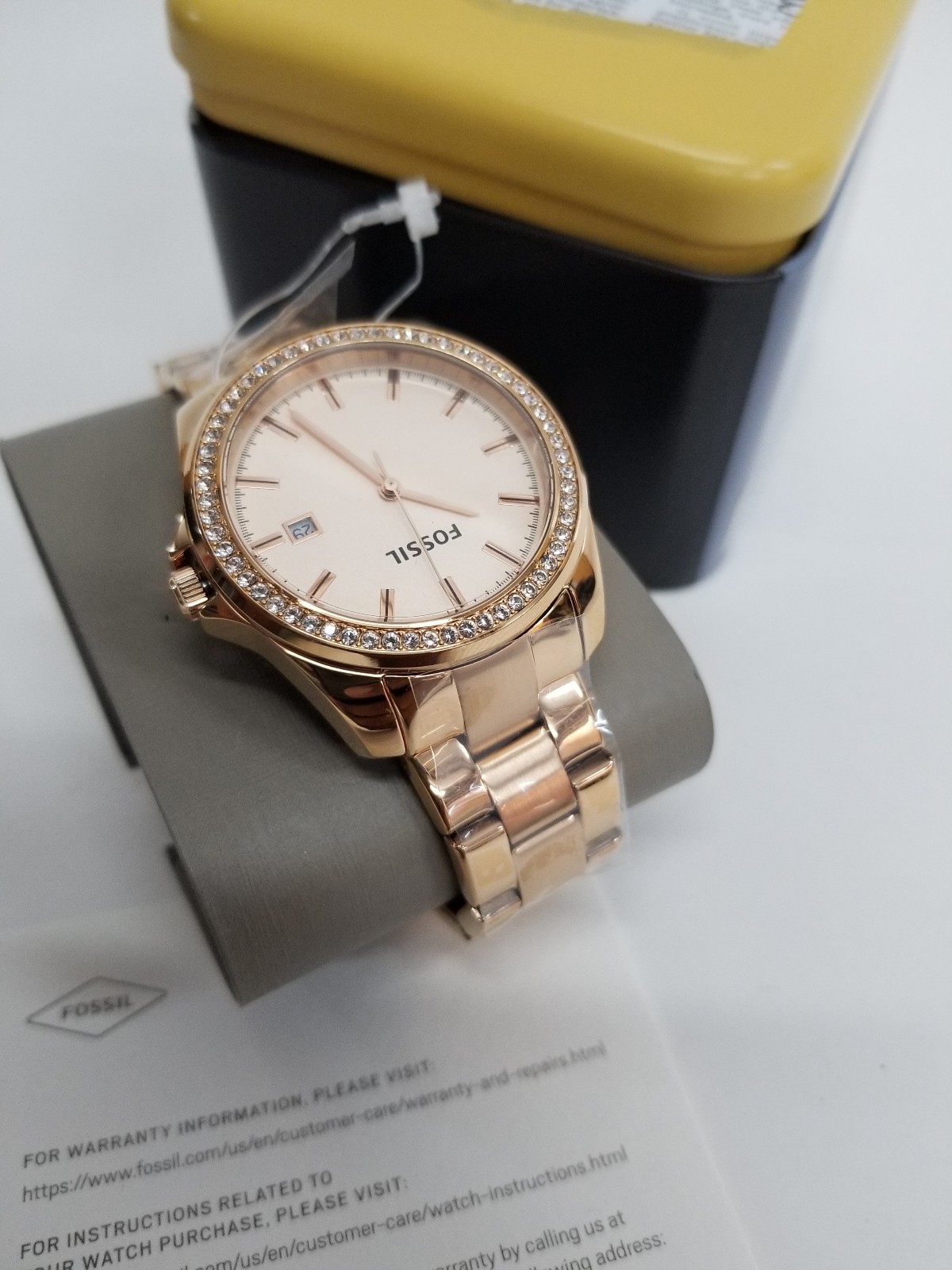 Fossil Authentic BQ3187 Rose Gold-tone Stainless Steel 40mm Ladies Watch  for sale online | eBay