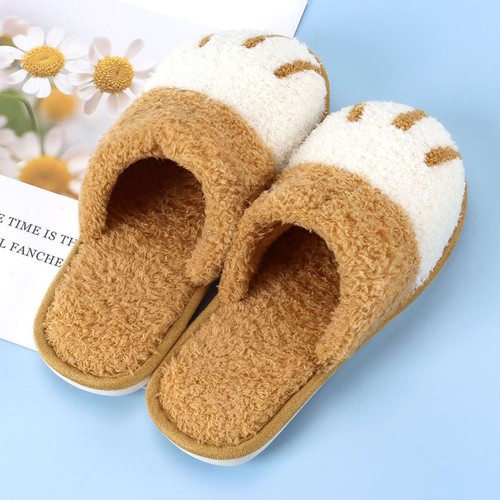 Women's & Men's Slippers Fuzzy Slip On House Slippers Memory Foam Slippers Warm - Picture 7 of 16