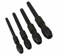 4-PIECE PIN VISE SET HANDHELD DRILLING HOBBY CRAFT 4 SIZES VISES JEWELRY MAKING