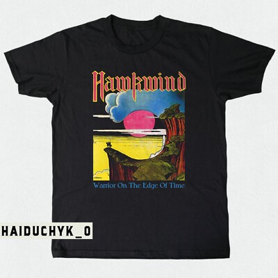 HAWKWIND -Warrior on the Edge of Time Unisex Black T-shirt S-5XL