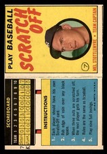 1970 Topps Scratch-Offs Baseball #22 Mel Stottlemyre GD
