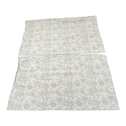 Ralph Lauren Toile Jacobean Floral Pillowcase Set of 2 Gray Bedding Decor - 第 1/7 張圖片