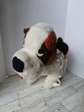 Vintage Animal Fair St Bernard “Great George Jr.” Plush w/Barrel Bank