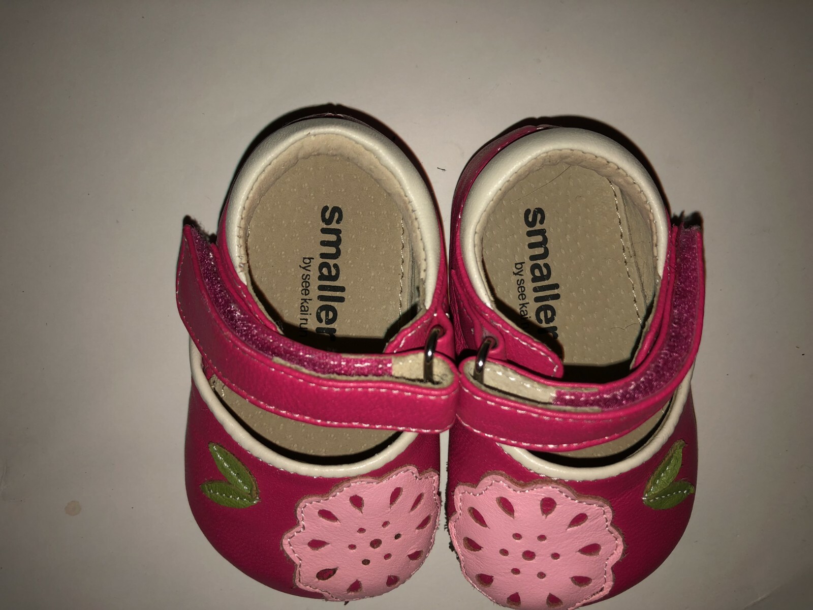 lot 2 pairs 0-6 mo shoes  * SEE KAI RUN + gold mocs * beautiful & clean