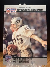 1990-91 Pro Set Super Bowl XXV Silver Anniv. Commemorative #45 Fred Biletnikoff