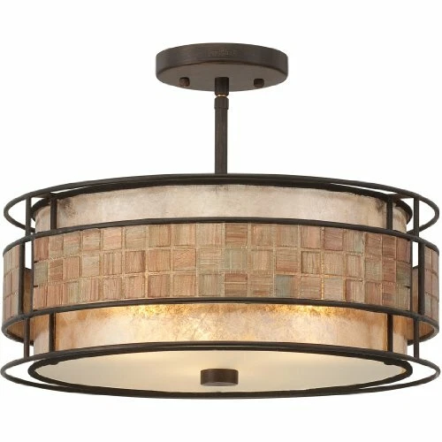 Quoizel MC842SRC 3-Light Laguna Semi-Flush Mount in Renaissance Copper - Picture 1 of 10