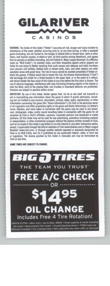 Boleto de los Nacionales de Washington vs Diamondbacks 27/09/2013 - Wilson Ramos HR#35 Foto 2 de 2