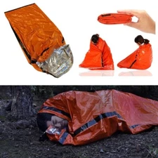 Mylar Emergency Sleeping Bag Wilderness Camping Outdoor Survival cold weather 