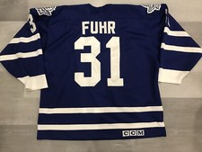 Game Issued Grant Fuhr Toronto Maple Leafs Preseason Hockey Jersey Possibly Worn