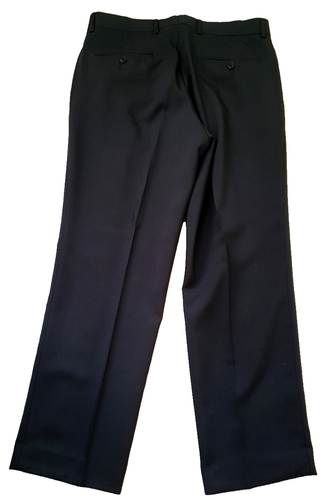 F&F mens 2 piece suit Ch36"R W32" L29" Black hairline pinstripe - Picture 12 of 13