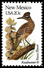 US 1983 or 1983a State Birds & Flowers New Mexico 20c single MNH 1982
