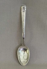 1939 New York World's Fair Silver Plate Souvenir Spoon - Trilon & Perisphere