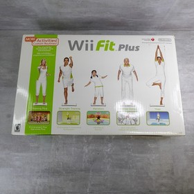 Nintendo Wii Fit Plus with Balance Board Complete OEM Bundle CIB Box DVD Tested