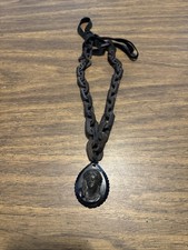 Victorian Mourning Vulcanite Large Link Cameo...