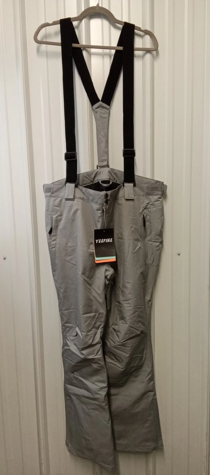 YEEFINE Men's Insulated Snow Pants Gray Size Large for Skiing/Snowboarding NWT
Opens in a new window