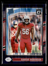 2024 Panini Donruss Optic Football Purple Shock Prizm #225 Darius Robinson RC