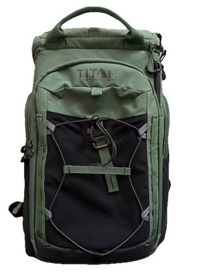 Titan by Artic Zone 26 Can Backpack Cooler w/Ice Wall & Bottle