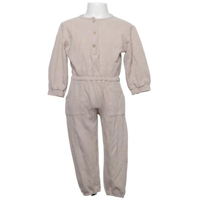 Zara, Jumpsuit, Größe: 104, Beige, Baumwolle/Elasthan, Einfarbig #iXF