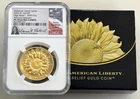 2025-W $100 High Relief Liberty Gold NGC PF70 Advance Releases Cabral + OGP