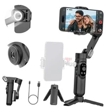 3-axis Phone Gimbal Stabilizer for iPhone 15/14/13 Pro Max Smart X Black