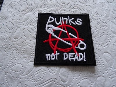 Punks Not Dead Aufnäher Bügelbild PATCH Rock Punk England Wacken