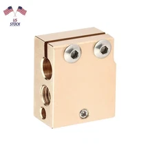 Brass Volcano Heater Block Hotend Head For E3D Hotend V6 Extruder PT100 L